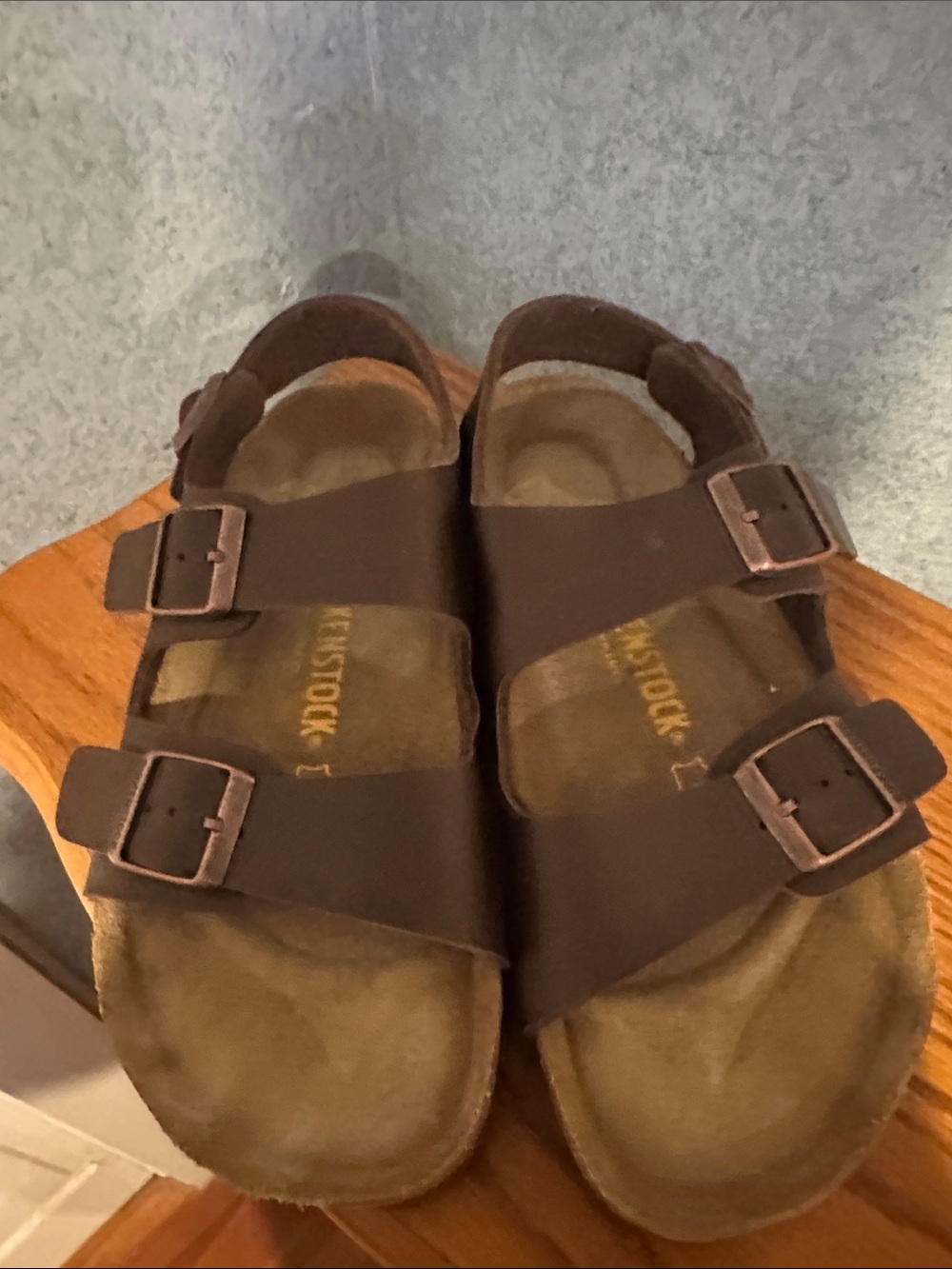 Birkenstock Dark Brown Double-Strap Sandals